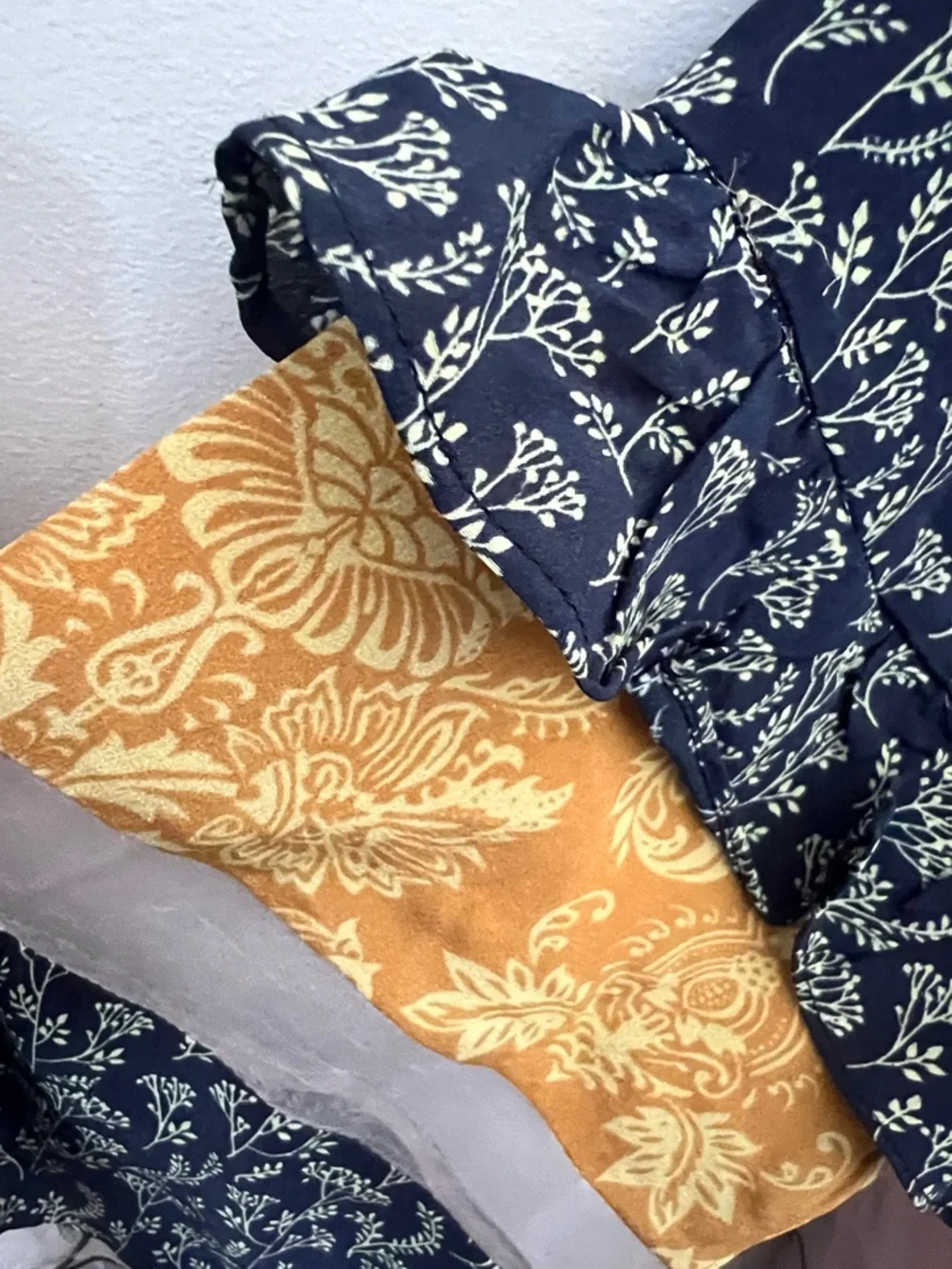 Anthropologie Let Me Be Patchwork Boho Blouse Sheer Embroidered Floral Design M - Picture 4 of 16